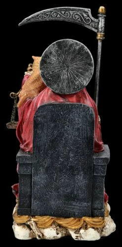 Sitzende Santa Muerte Figur Rot -FIGUREN Verkäufe 2D FS25838 Sitzende Santa Muerte Figur rot 3 1280x1280