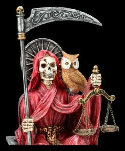 Sitzende Santa Muerte Figur Rot -FIGUREN Verkäufe 2D FS25838 Sitzende Santa Muerte Figur rot 8 1280x1280