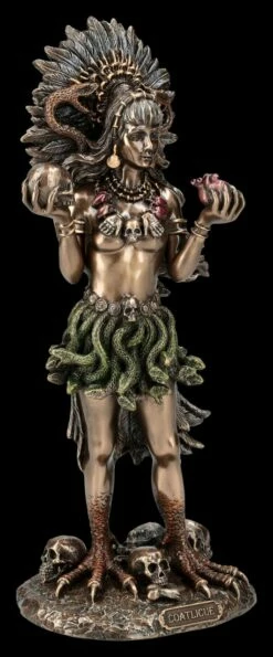 Coatlicue Figur - Azteken Göttin Mit Schlangenrock -FIGUREN Verkäufe 2D FS25847 Coatlicure Figur Azteken Gott mit Schlangenrock 6 1280x1280