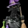Hexen-Katzen-Figur Sitzt In Zauberkessel -FIGUREN Verkäufe 2D FS25923 HExen Kaatzen Figur sitz in Zauberkessel 1 1280x1280