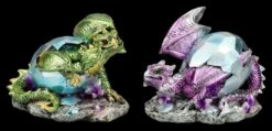 Drachen Figuren 2er Set - Kristallwächter Schlüpfen