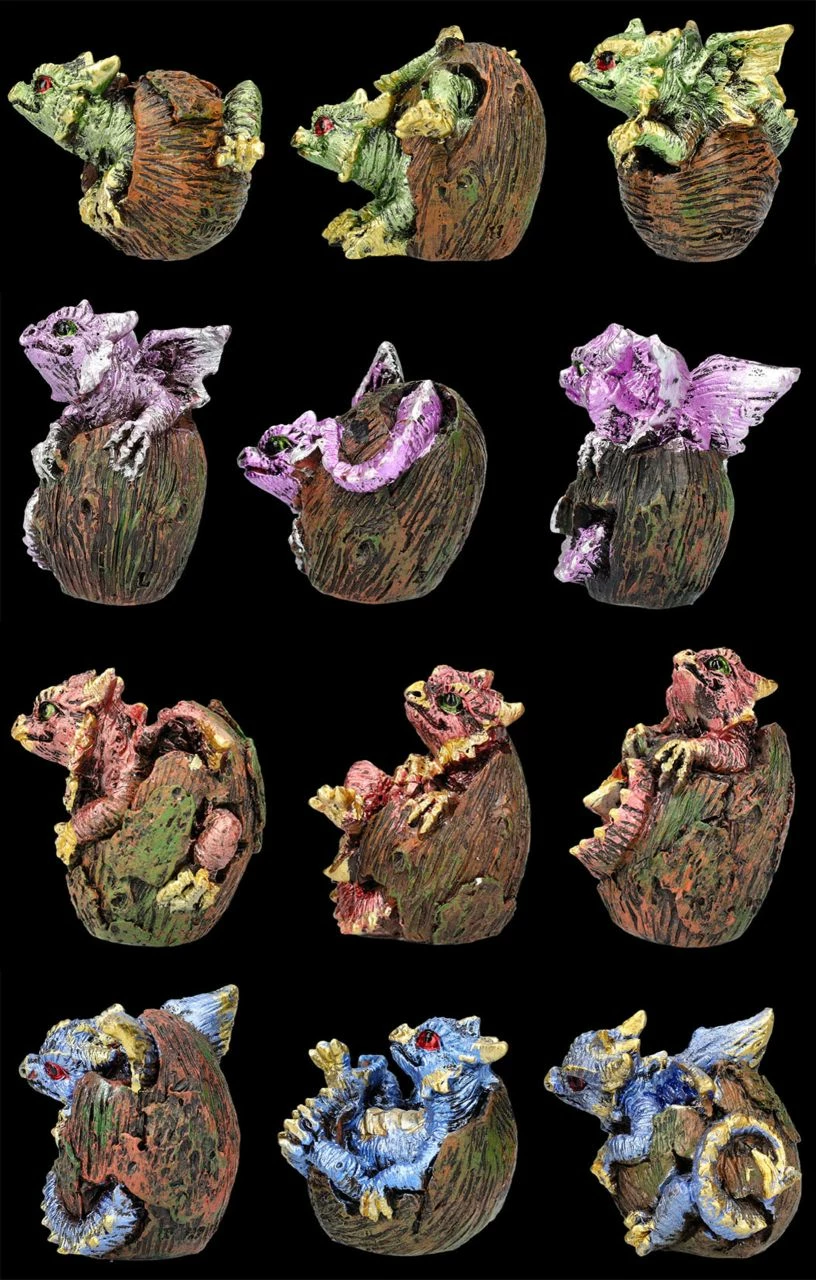 Drachen Figuren 12er Set - Hüter Der Wälder 4 Drachen Figuren 12er Set - Hüter Der Wälder – Bild 2