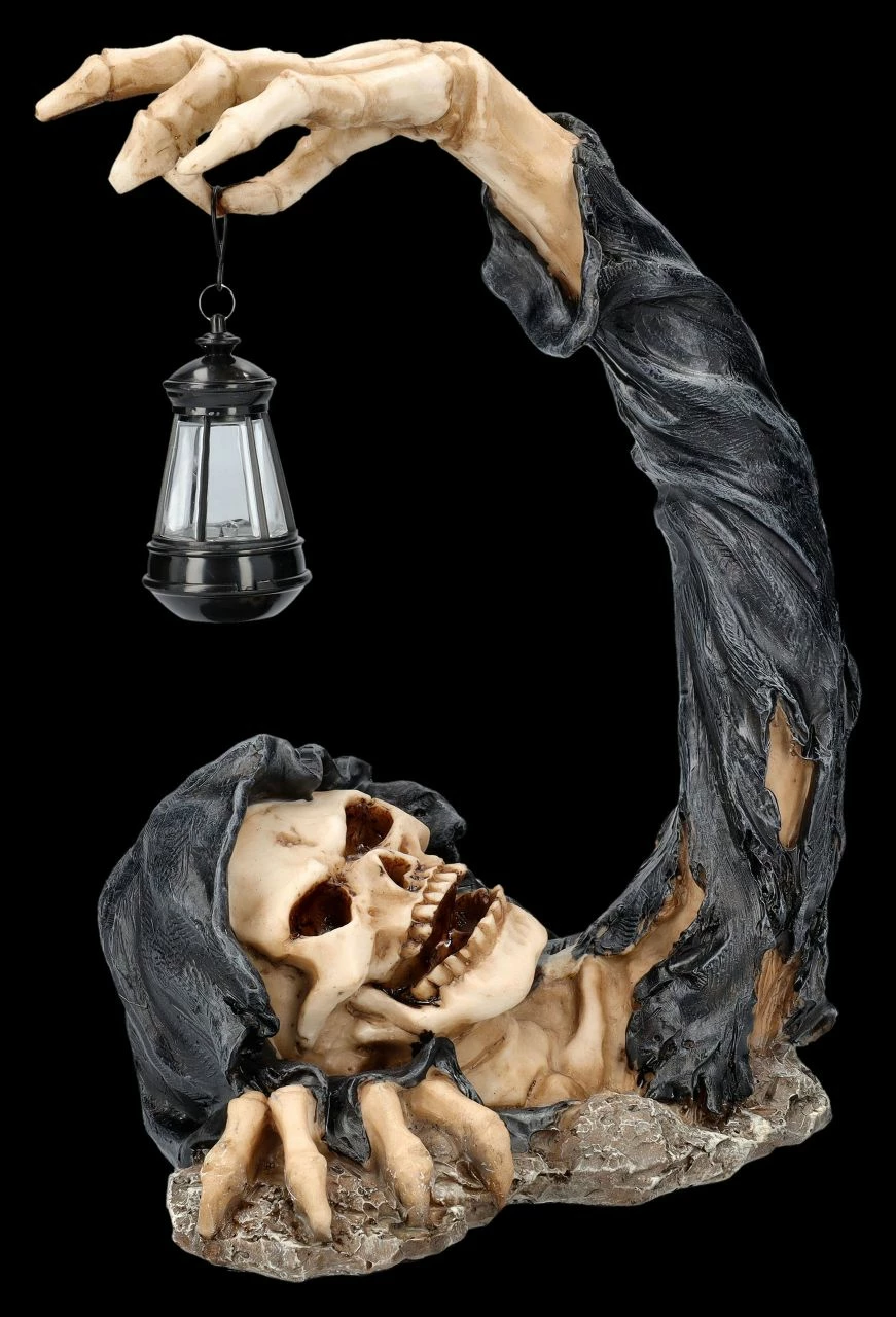 Sensenmann Figur - Reaper Entsteigt Grab Mit Laterne 4 Sensenmann Figur - Reaper Entsteigt Grab Mit Laterne – Bild 2
