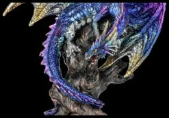 Drachenfigur Blau Auf Seelenbaum - Ealdwoode -FIGUREN Verkäufe 2D FS26163 Drachenfigur blau auf Seelenbaum Ealdwoode 2 1280x1280