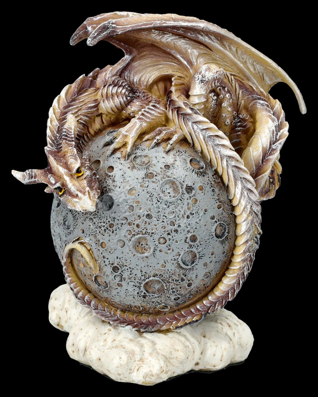 Drachenfigur Auf Mond - Moon Dragon 3 Drachenfigur Auf Mond - Moon Dragon