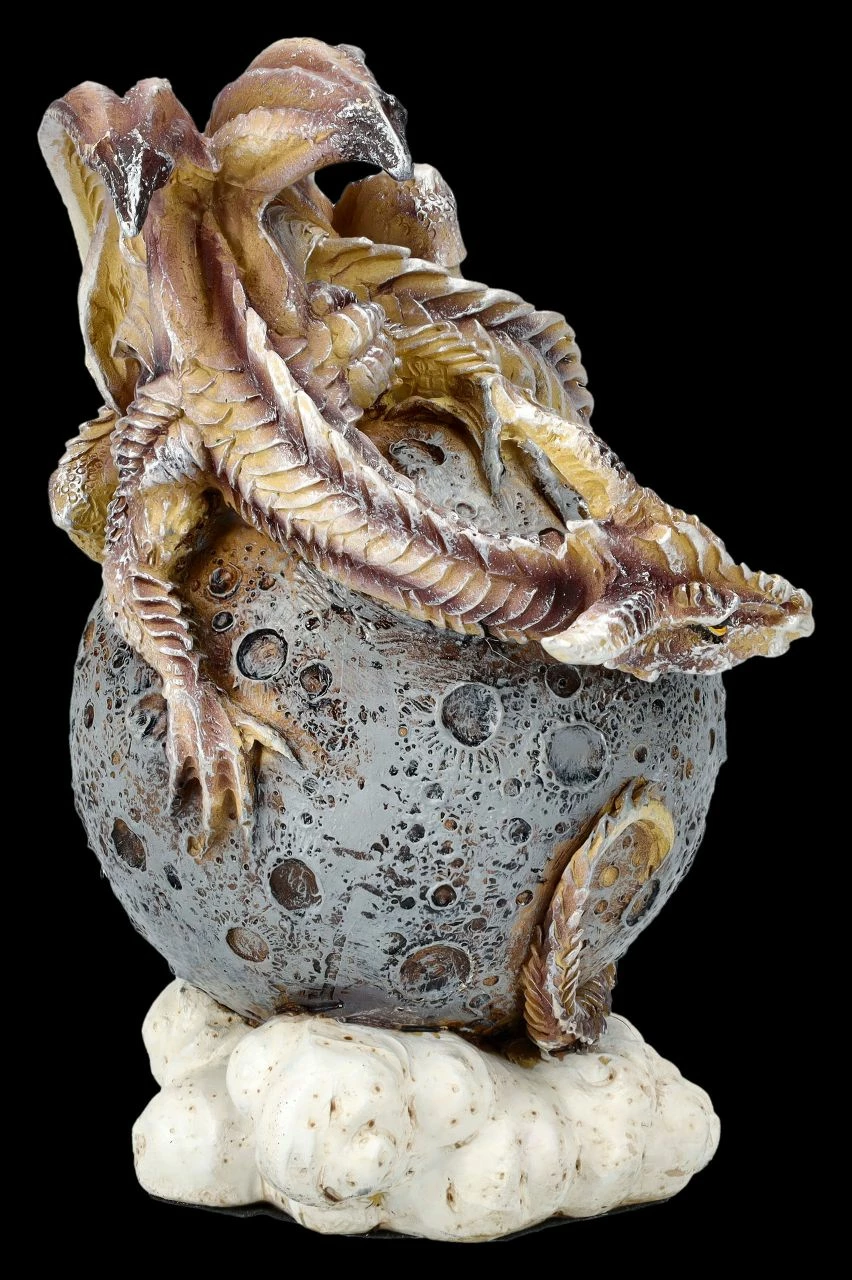Drachenfigur Auf Mond - Moon Dragon 8 Drachenfigur Auf Mond - Moon Dragon – Bild 6
