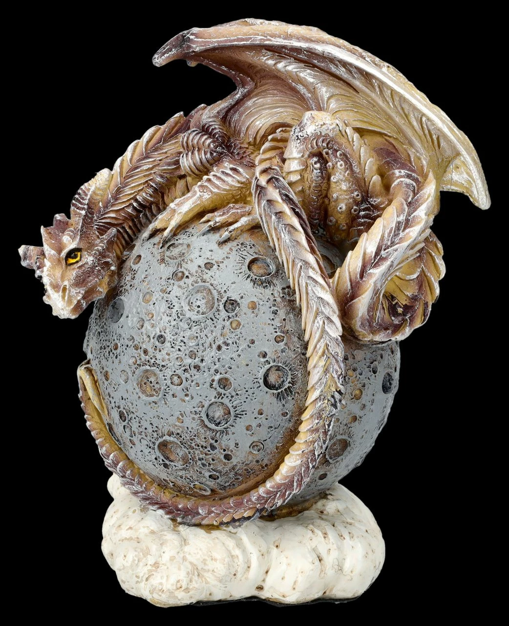 Drachenfigur Auf Mond - Moon Dragon 5 Drachenfigur Auf Mond - Moon Dragon – Bild 3