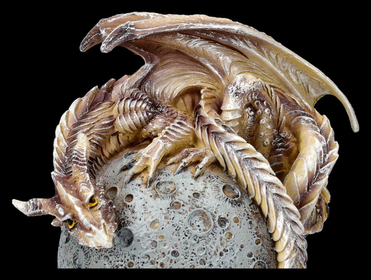Drachenfigur Auf Mond - Moon Dragon 9 Drachenfigur Auf Mond - Moon Dragon – Bild 7