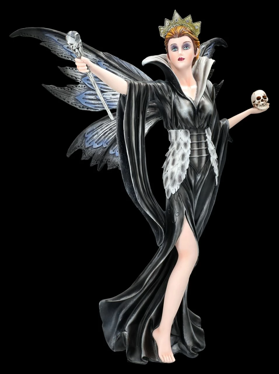 Elfenfigur - Königin Mit Zepter Und Schädel 4 Elfenfigur - Königin Mit Zepter Und Schädel – Bild 2