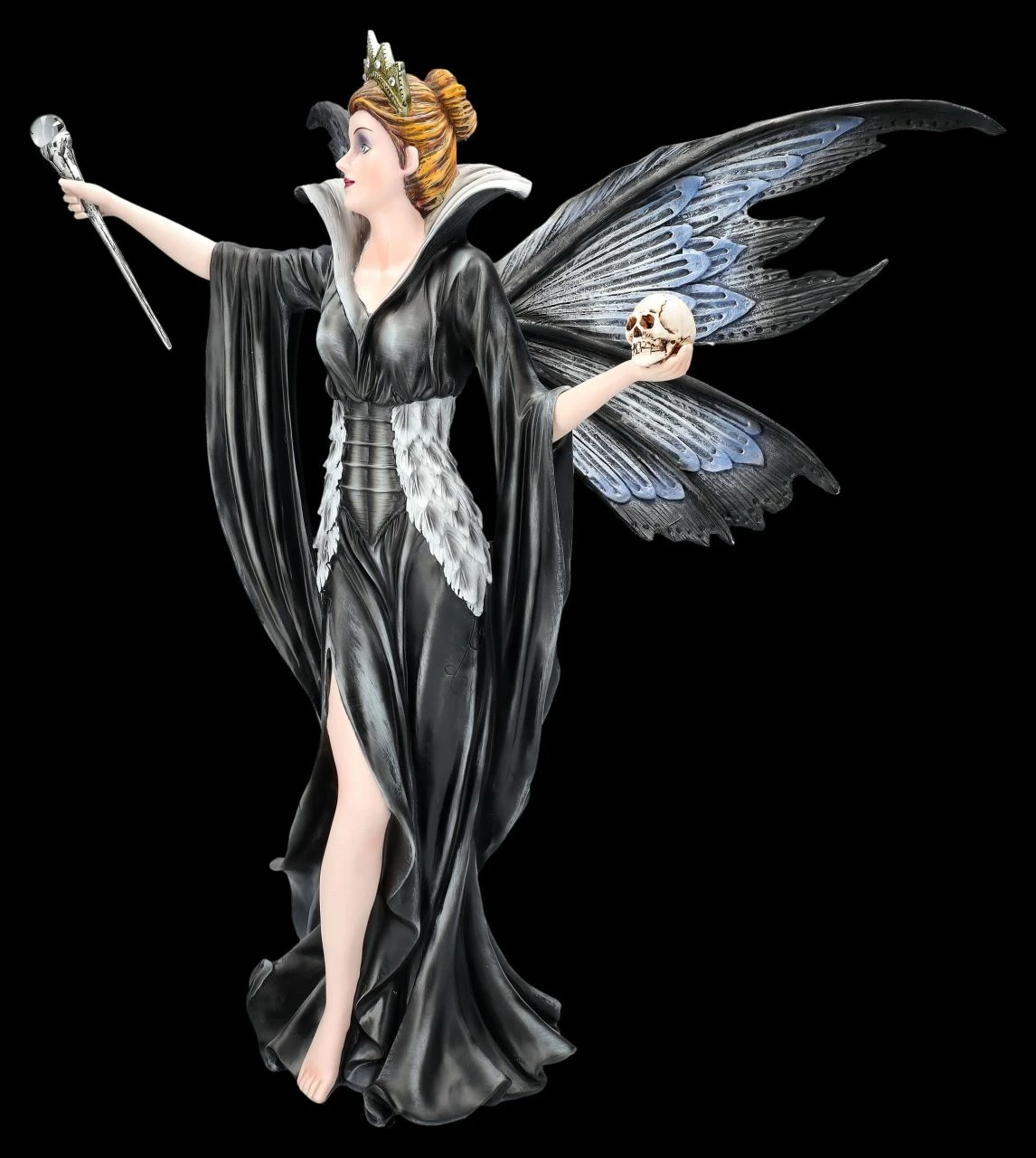 Elfenfigur - Königin Mit Zepter Und Schädel 5 Elfenfigur - Königin Mit Zepter Und Schädel – Bild 3