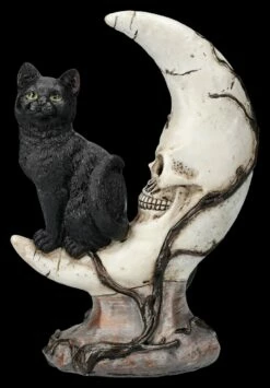 Totenkopf Mond Mit Katze LED