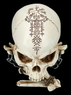 NEMESIS NOW Totenkopf Figur Auf Knochen - The Reckoning -FIGUREN Verkäufe 2D FS26349 Totenkopf Figur auf Knochen The Reckoning 2 1280x1280