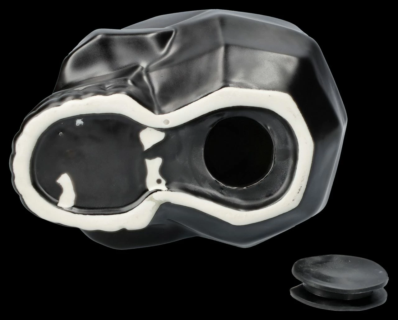 Totenkopf Spardose - Geometrie Schwarz 5 Totenkopf Spardose - Geometrie Schwarz – Bild 3