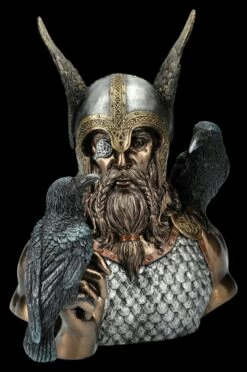Odin Figur - Büste Klein Mit Raben -FIGUREN Verkäufe 2D FS26396 Odin Figur B ste klein mit Raben 1 1280x1280