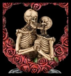 Skelett Figur - Liebespaar In Rosenherz Bunt -FIGUREN Verkäufe 2D FS26465 Skelett Figur Liebespaar in Rosenherz bunt 2 1280x1280