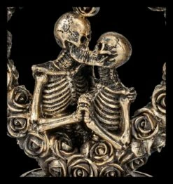 Skelett Figur - Liebespaar In Rosenherz Bronzefarben -FIGUREN Verkäufe 2D FS26466 Skelett Figur Liebespaar in Rosenherz bronzefarben 2 1280x1280