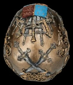 Totenkopf Figur - Ritter-Wappen -FIGUREN Verkäufe 2D FS26519 Totenkopf Figur mittelalterlich mit Wappen 3 1280x1280