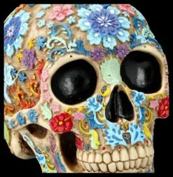 Totenkopf Figur Mit Buntem Blumenmuster -FIGUREN Verkäufe 2D FS26682 Totenkopf Figur mit buntem Bkumenmuster 7 1280x1280