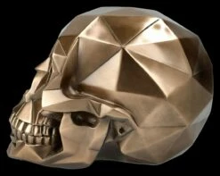Totenkopf Figur Mit Polygonen Bronziert -FIGUREN Verkäufe 2D FS26683 Totenkopf Figur bronziert mit Polygonen 2 1280x1280