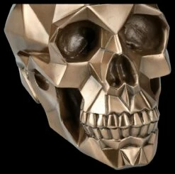 Totenkopf Figur Mit Polygonen Bronziert -FIGUREN Verkäufe 2D FS26683 Totenkopf Figur bronziert mit Polygonen 7 1280x1280