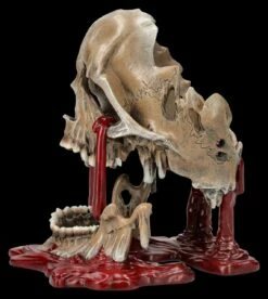 NEMESIS NOW Schmelzender Totenkopf Mit Blut - Meltdown -FIGUREN Verkäufe 2D FS26699 Schmalzender Totenkopf mit Blut Meltdown 2 1280x1280