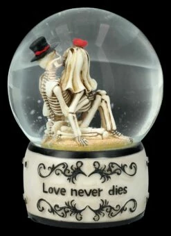 Schneekugel Skelett Liebespaar - Love Never Dies -FIGUREN Verkäufe 2D FS26778 Schneekugel Skelett Liebespaar Love Never Dies 3 1280x1280