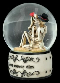 Schneekugel Skelett Liebespaar - Love Never Dies -FIGUREN Verkäufe 2D FS26778 Schneekugel Skelett Liebespaar Love Never Dies 6 1280x1280