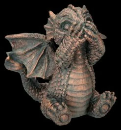 Drachen Figuren Bronzefarben - Nichts Böses -FIGUREN Verkäufe 2D FS26791 Drachen Figuren bronzefarben Nichts Boses 6 1280x1280