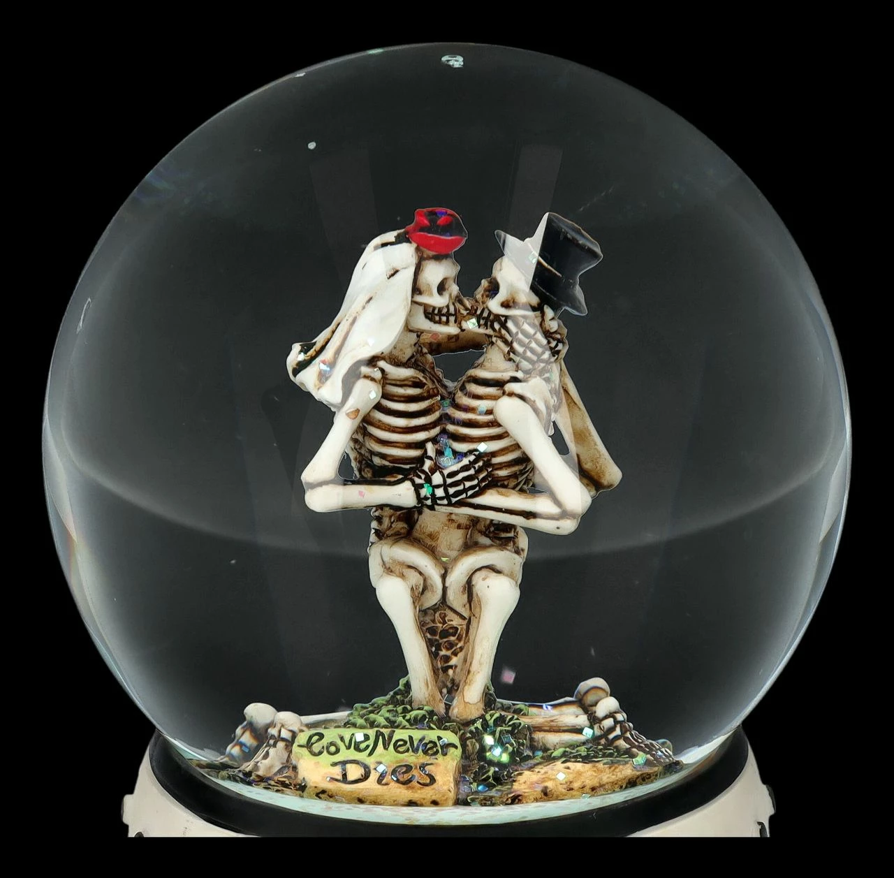 Schneekugel Küssende Skelette - Love Never Dies 10 Schneekugel Küssende Skelette - Love Never Dies – Bild 8