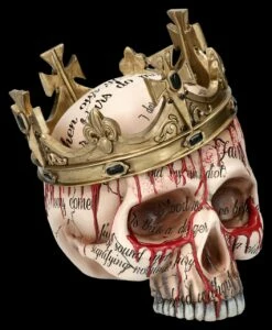 NEMESIS NOW Totenkopf Figur Mit Krone - Macbeth