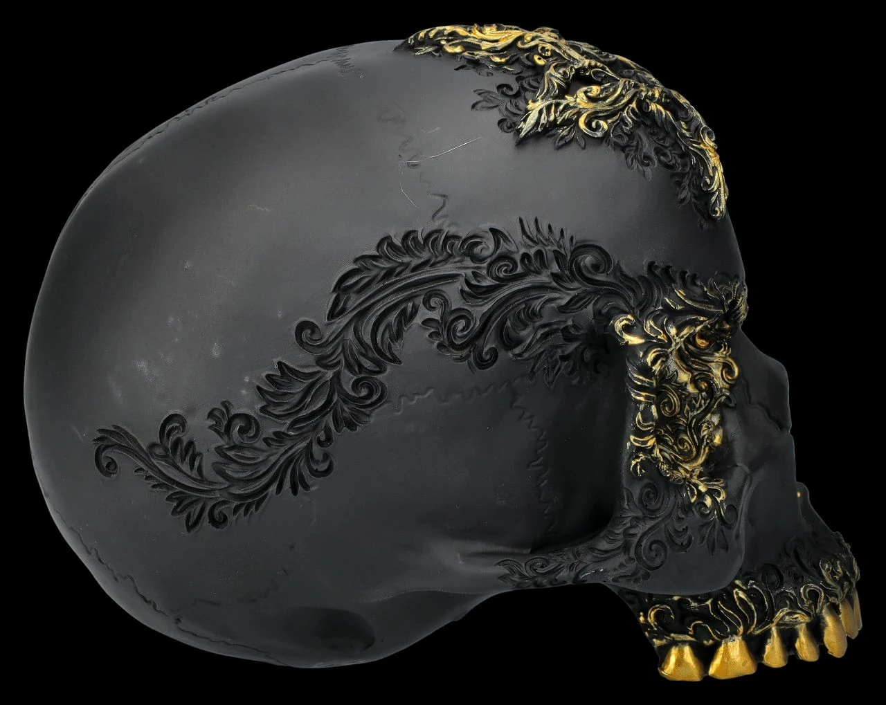 NEMESIS NOW Totenkopf Figur Schwarz-gold - Divine Demise 10 NEMESIS NOW Totenkopf Figur Schwarz-gold - Divine Demise – Bild 8