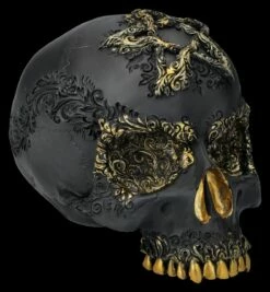 NEMESIS NOW Totenkopf Figur Schwarz-gold - Divine Demise