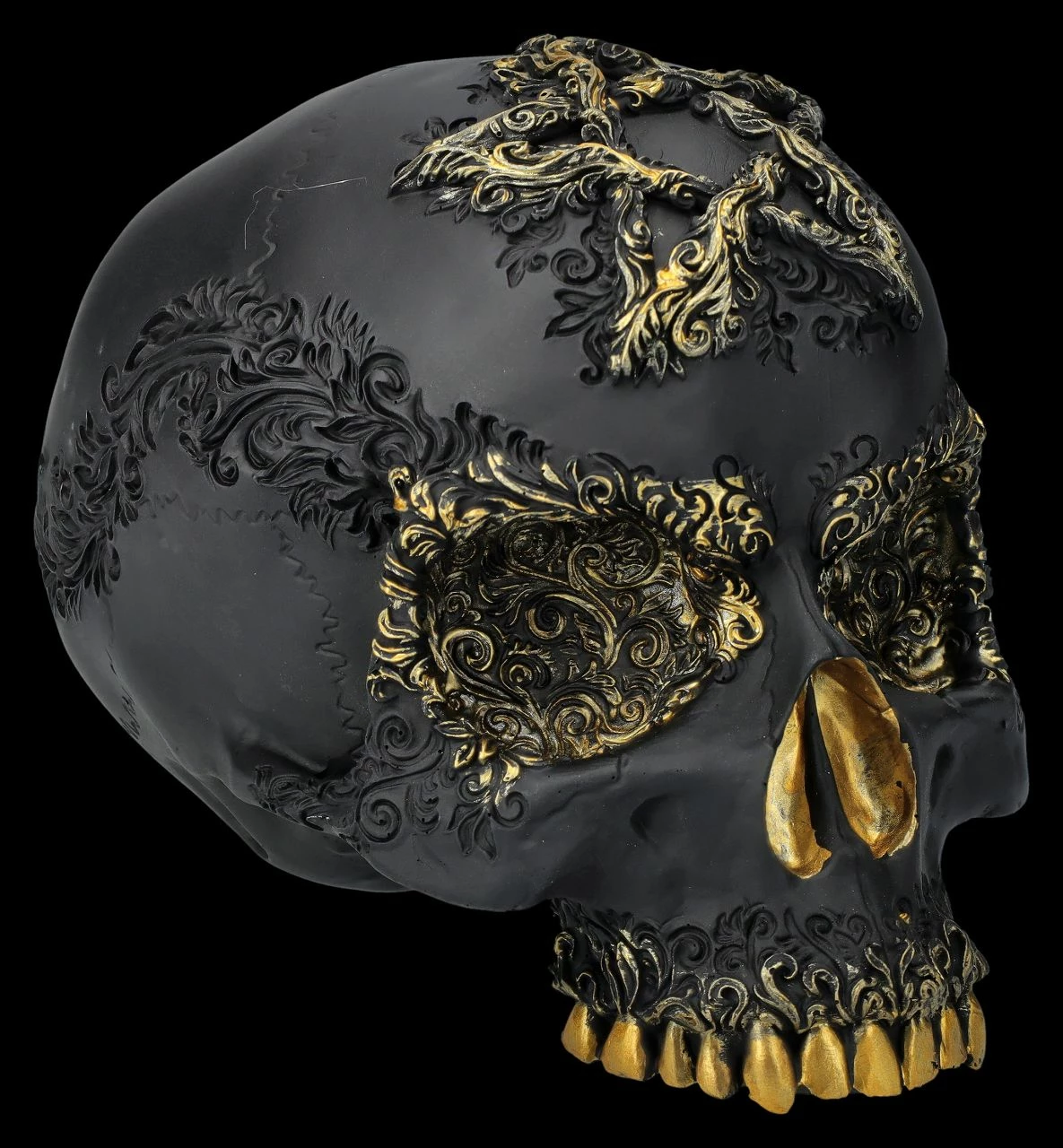 NEMESIS NOW Totenkopf Figur Schwarz-gold - Divine Demise 3 NEMESIS NOW Totenkopf Figur Schwarz-gold - Divine Demise