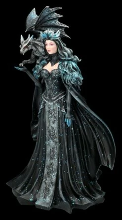 Magierin Figur Schwarz - Dark Queen Mit Drache -FIGUREN Verkäufe 2D FS26959 Elfen Figur schwarz Dark Queen mit Drache 6 1280x1280