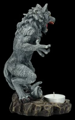 Werwolf Figur Steht Vor Teelicht -FIGUREN Verkäufe 2D FS27028 Werwolf Figur steht vor Teelicht 4 1280x1280