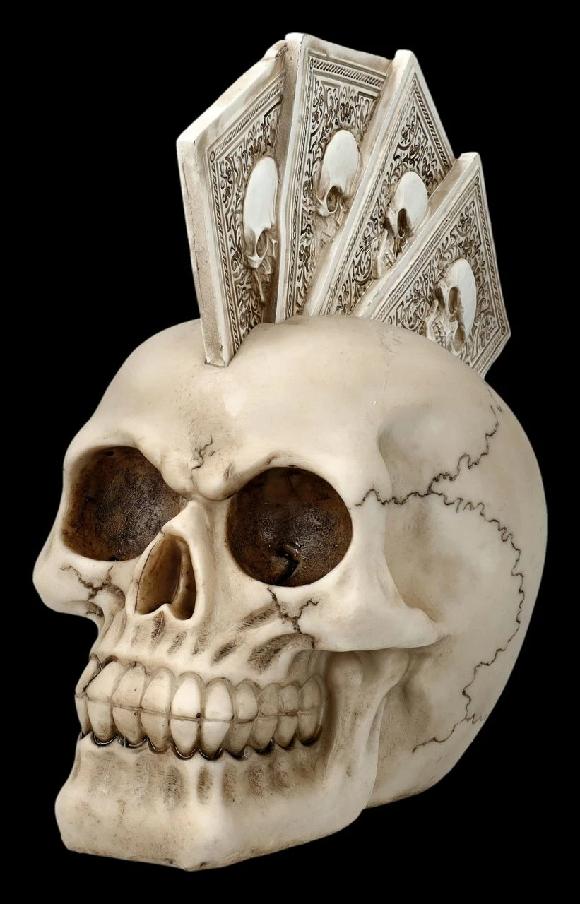 Totenkopf Figur - Pokerkarten - Four Of A Kind 8 Totenkopf Figur - Pokerkarten - Four Of A Kind – Bild 6