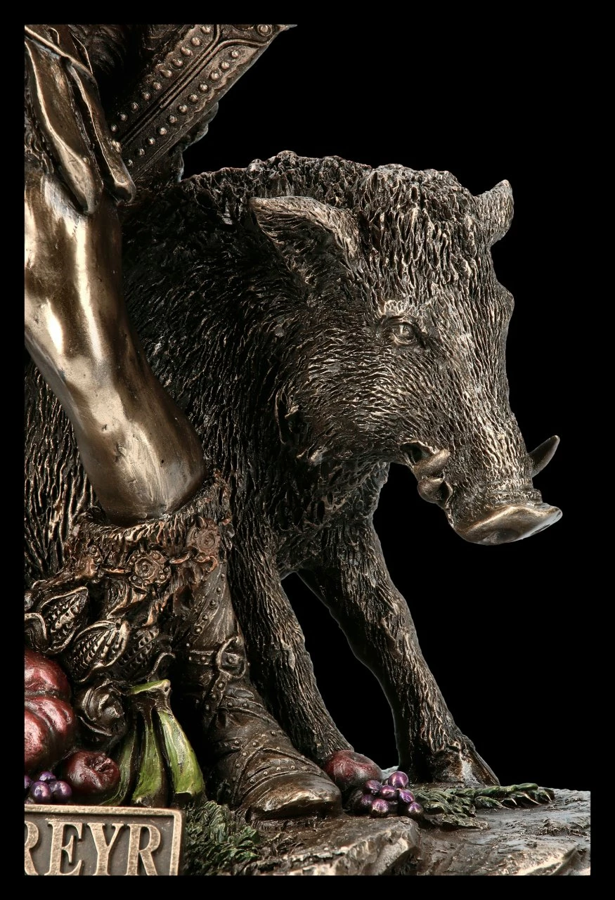 Freyr Mit Eber Figur - Germanischer Gott 10 Freyr Mit Eber Figur - Germanischer Gott – Bild 8