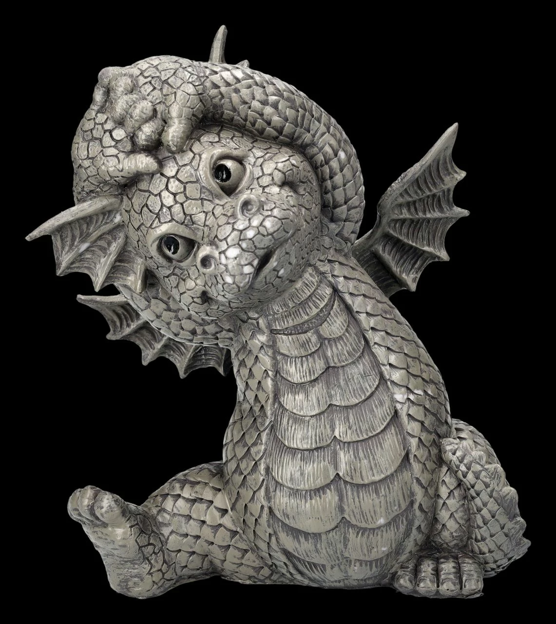 Gartenfigur - Drache Wärmt Sich Auf 3 Gartenfigur - Drache Wärmt Sich Auf