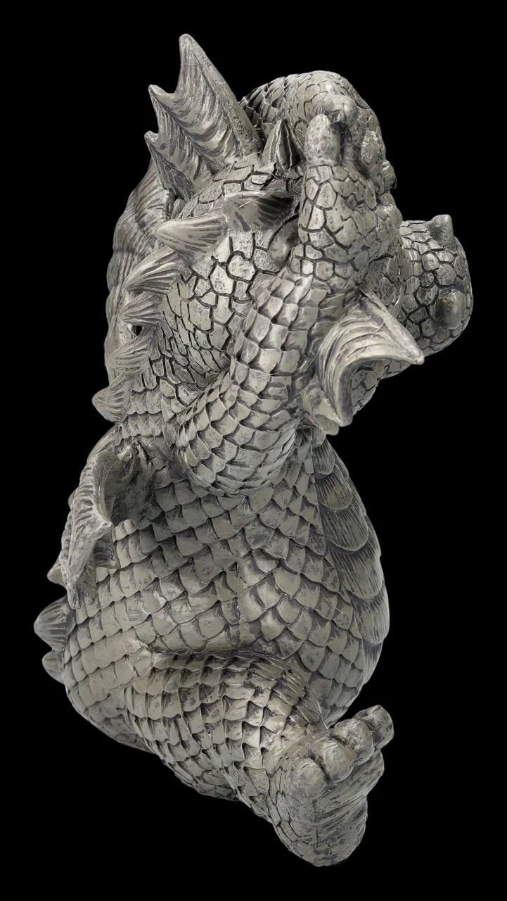 Gartenfigur - Drache Wärmt Sich Auf 7 Gartenfigur - Drache Wärmt Sich Auf – Bild 5