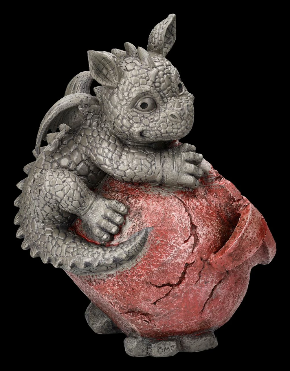 Garten Figur - Drache Auf Blumentopf Links 5 Garten Figur - Drache Auf Blumentopf Links – Bild 3