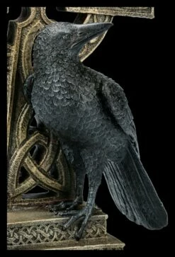 Rabe Sitzt Neben Keltischem Kreuz - Rechts -FIGUREN Verkäufe 2D ML9448 Rabe sitzt neben keltischem Kreuz rechts 2 1280x1280