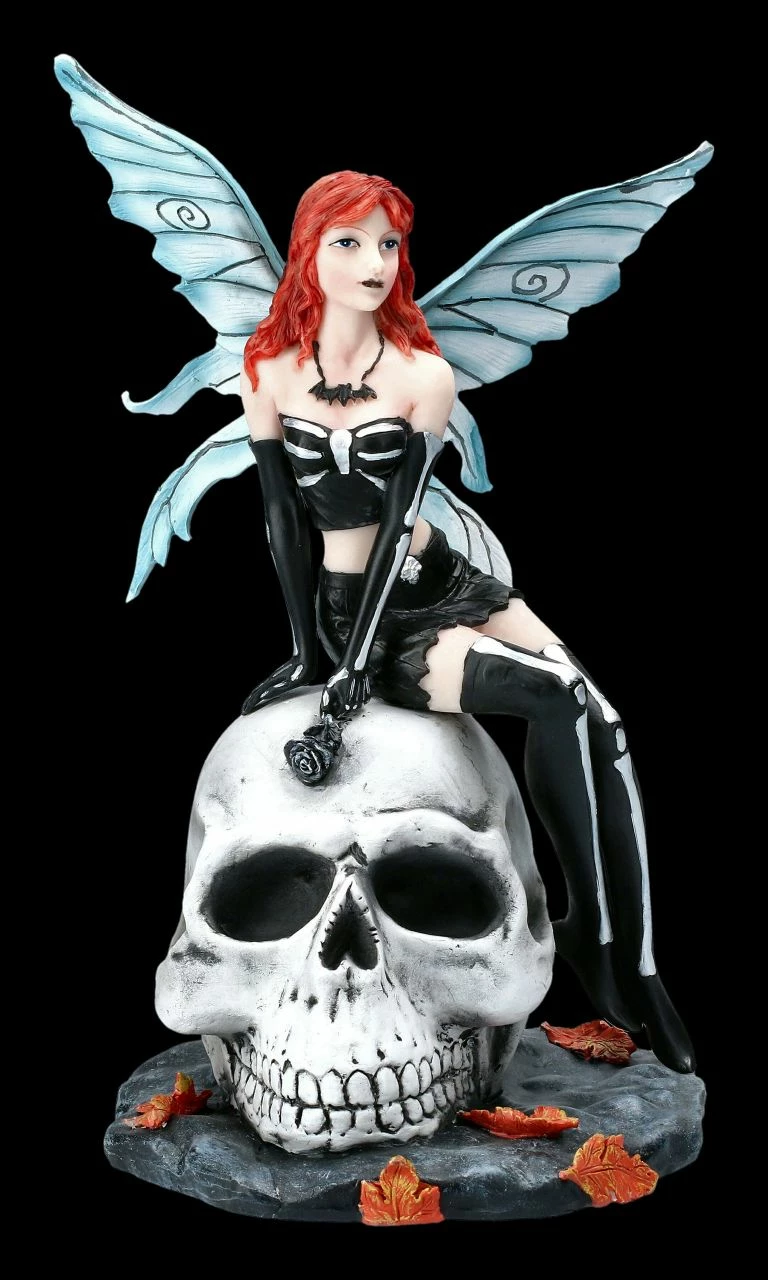 Elfen Figur - Gotha Auf Totenschädel 3 Elfen Figur - Gotha Auf Totenschädel