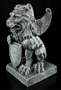 Geflügelter Löwe Mit Schild -FIGUREN Verkäufe 5858 4 lion gargoyle 4 1280x1280