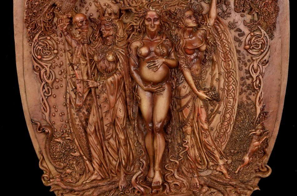 Wandrelief Wicca - Göttin Der Dreifaltigkeit 4 Wandrelief Wicca - Göttin Der Dreifaltigkeit – Bild 2