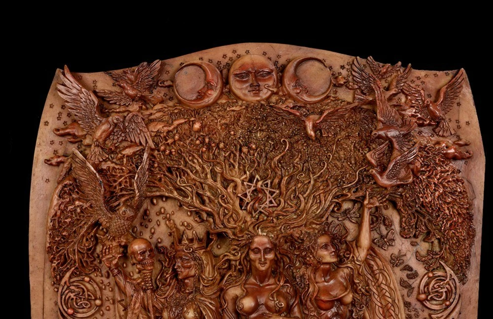 Wandrelief Wicca - Göttin Der Dreifaltigkeit 6 Wandrelief Wicca - Göttin Der Dreifaltigkeit – Bild 4