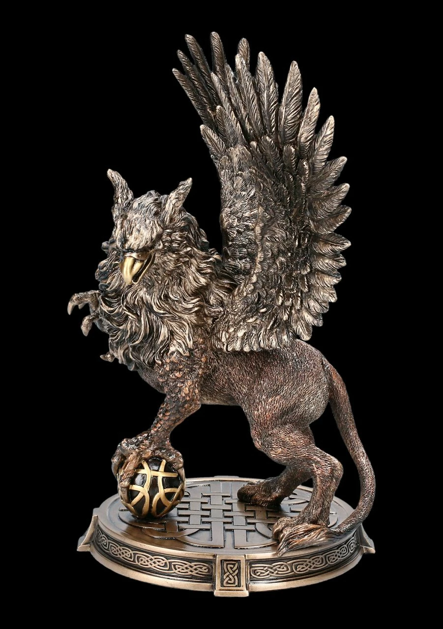 Greif Figur Auf Runder Base 3 Greif Figur Auf Runder Base