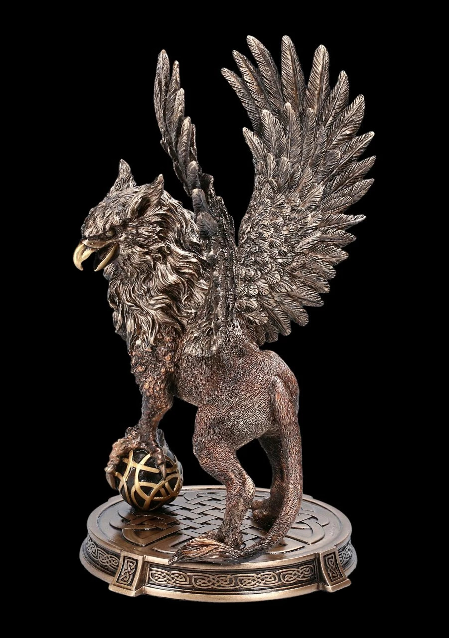 Greif Figur Auf Runder Base 4 Greif Figur Auf Runder Base – Bild 2