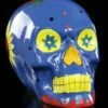 Mexikanischer Totenkopf - Keramik Blau -FIGUREN Verkäufe 9604 0 ceramic skull 1280x1280
