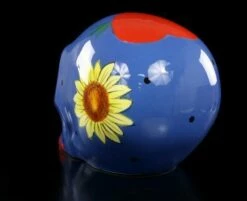 Mexikanischer Totenkopf - Keramik Blau -FIGUREN Verkäufe 9604 2 ceramic skull 2 1280x1280