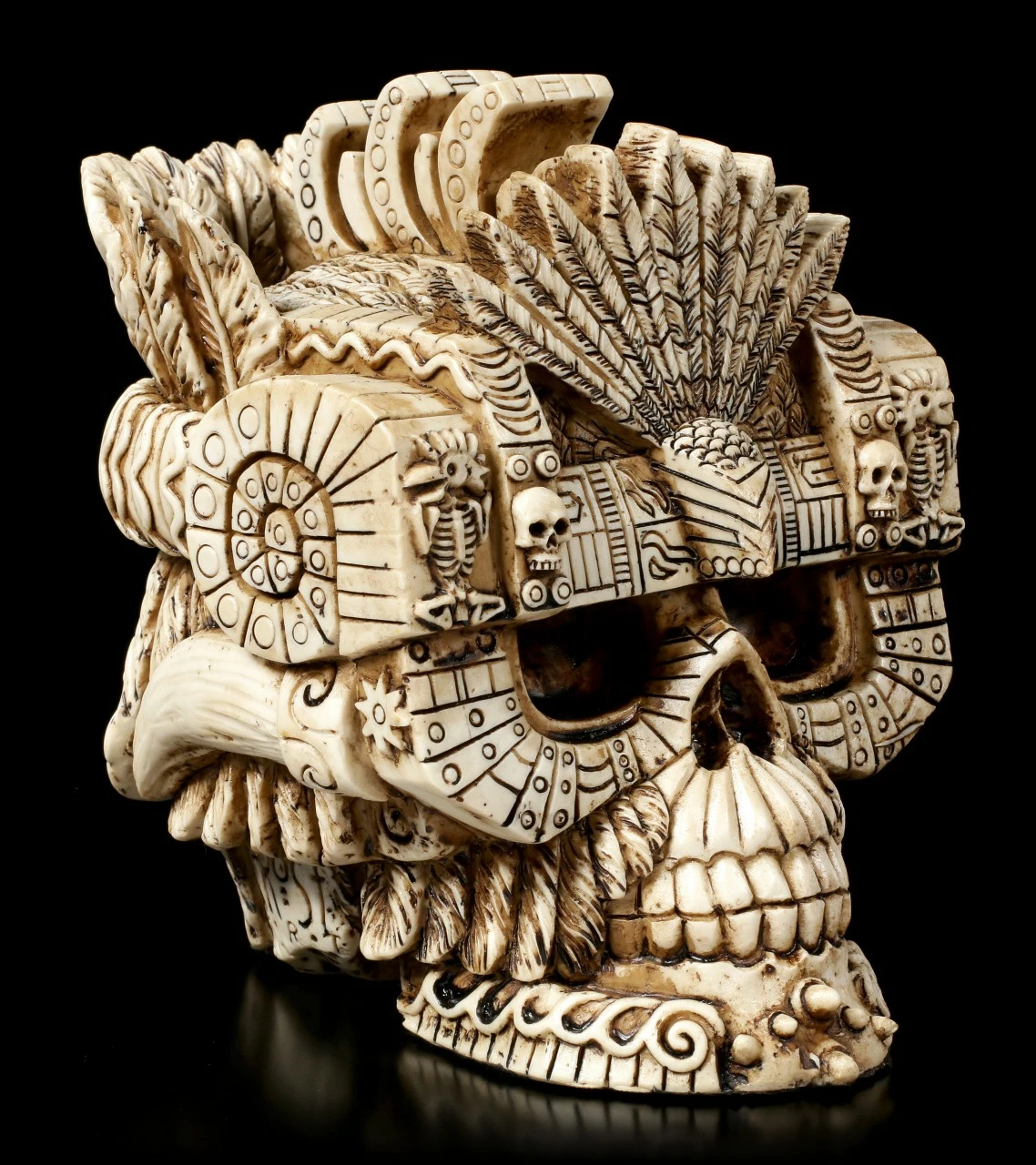 Azteken Götter Schädel - Montezuma 3 Azteken Götter Schädel - Montezuma